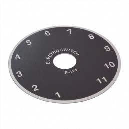 10 pcs : P118 - DIAL PLATE 1-11 DIGIT 1.87'DIA