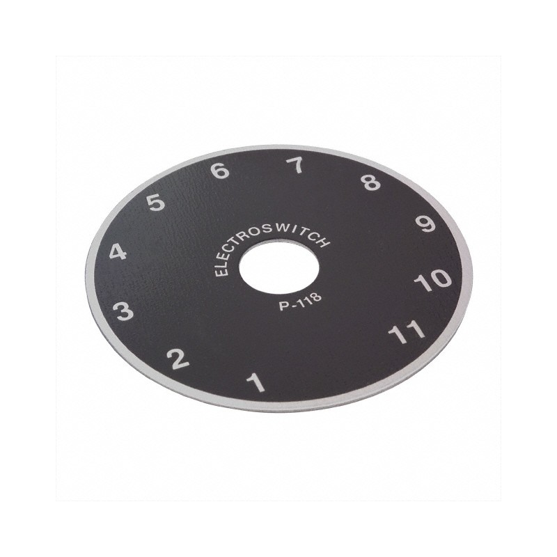 10 pcs : P118 - DIAL PLATE 1-11 DIGIT 1.87'DIA