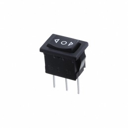 10 pcs : R1966IBLKBLKHP - SWITCH ROCKER SPDT 15A 125V