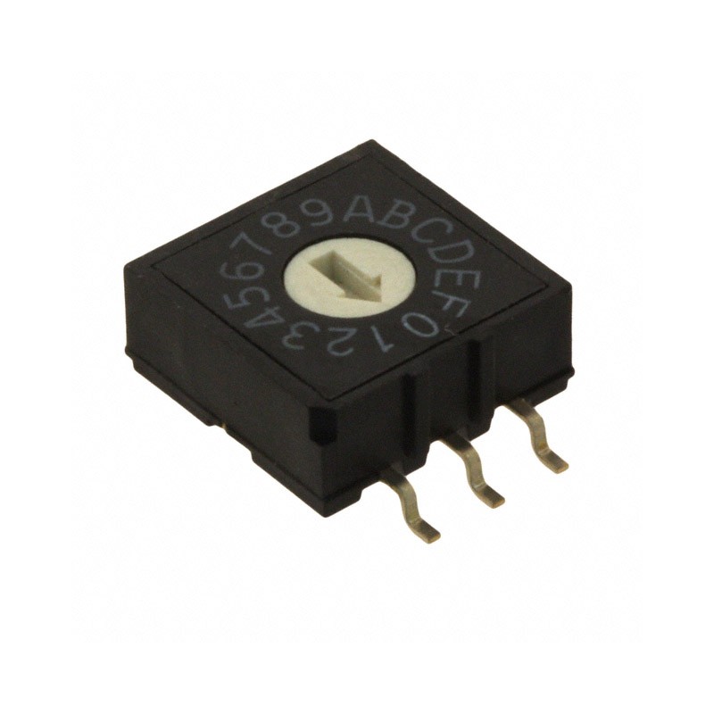 10 pcs : A6RS-102RF - SWITCH ROTARY DIP BCD 0.025A 24V