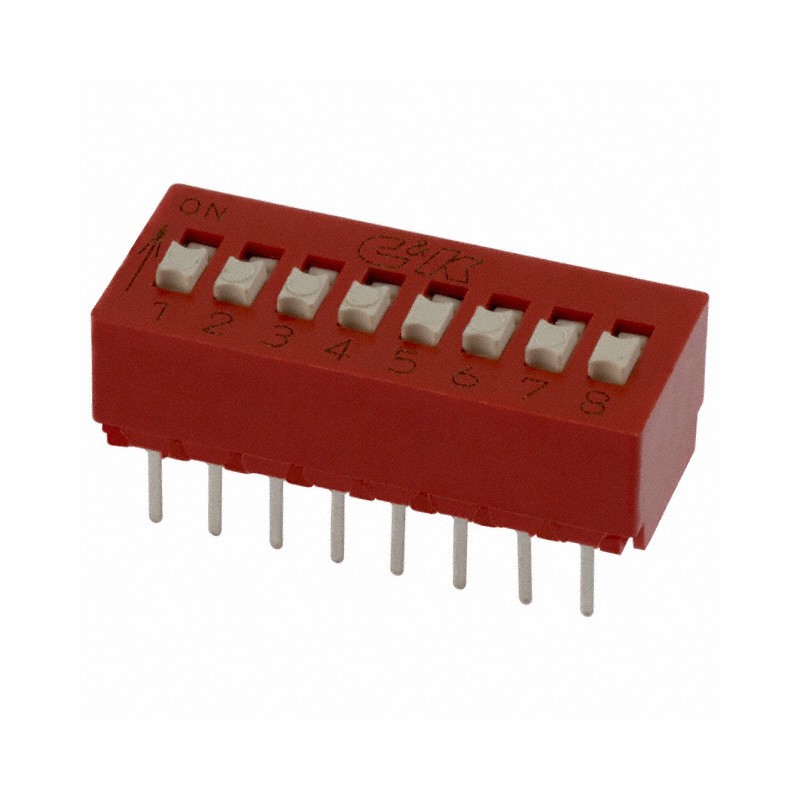 10 pcs : BD08 - SWITCH SLIDE DIP SPST 0.1A 5V