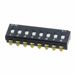 10 pcs : CFS-0801MA - SWITCH SLIDE DIP SPST 0.1A 6V