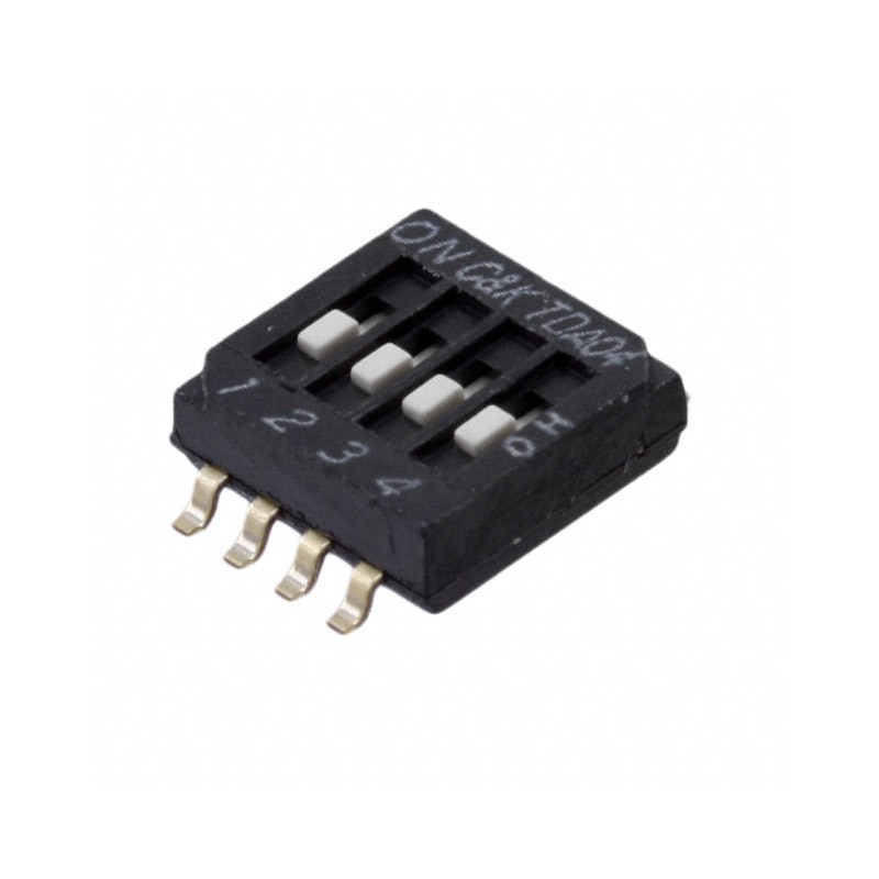 10 pcs : TDA04H0SB1 - SWITCH SLIDE DIP SPST 0.025A 24V