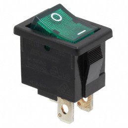 10 pcs : R1973ABLKGILGF3 - SWITCH ROCKER SPST 9A 125V