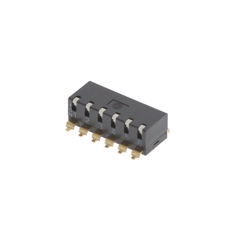 10 pcs : A6SR-6101 - SWITCH PIANO DIP SPST 0.025A 24V