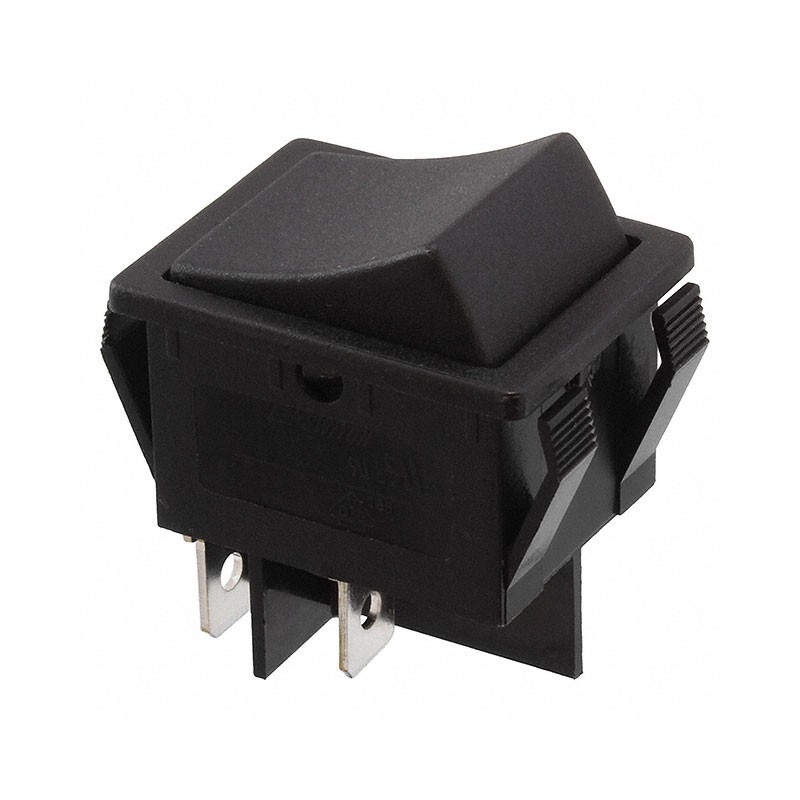 10 pcs : R5FBLKBLKEF0 - SWITCH ROCKER DPST-NO 20A 125V