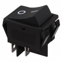 10 pcs : R5FBLKBLKFF0 - SWITCH ROCKER DPST-NO 20A 125V