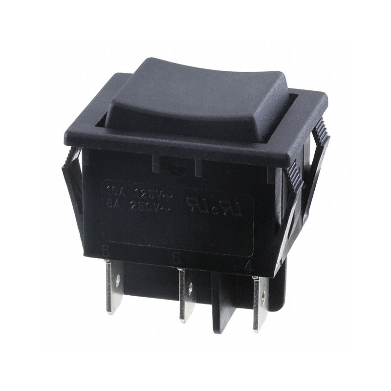 10 pcs : RB24KC1100 - SWITCH ROCKER DPDT 16A 125V