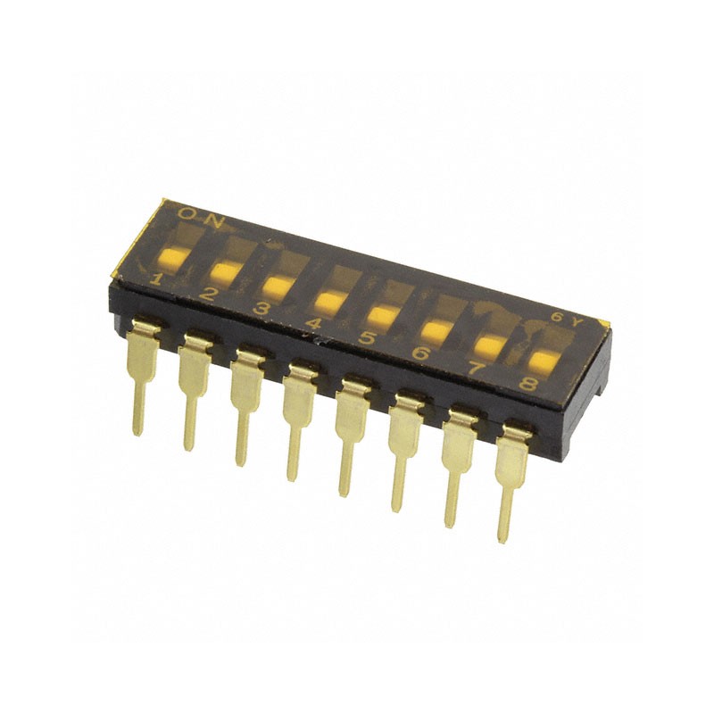 10 pcs : CFS-0800MC - SWITCH SLIDE DIP SPST 0.1A 6V