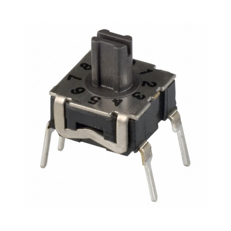 10 pcs : RTE1002N14 - SWITCH ROTARY DIP BCD 0.1A 30V