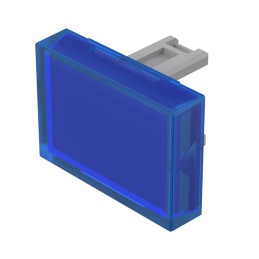 10 pcs : 31-901.6 - CAP PUSHBUTTON RECTANGLE BLUE