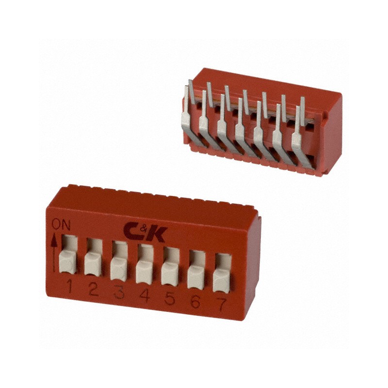 10 pcs : BD07AV - SWITCH SLIDE DIP SPST 0.1A 5V