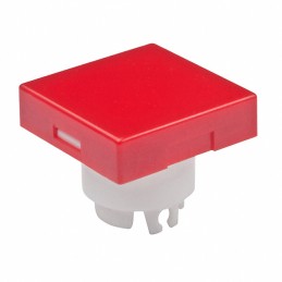 10 pcs : AT3001CB - CAP PUSHBUTTON SQUARE RED/WHITE