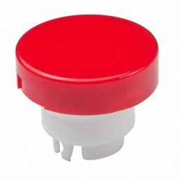 10 pcs : AT3002CB - CAP PUSHBUTTON ROUND RED/WHITE