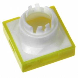10 pcs : AT3001EB - CAP PUSHBUTTON SQUARE YEL/WHITE