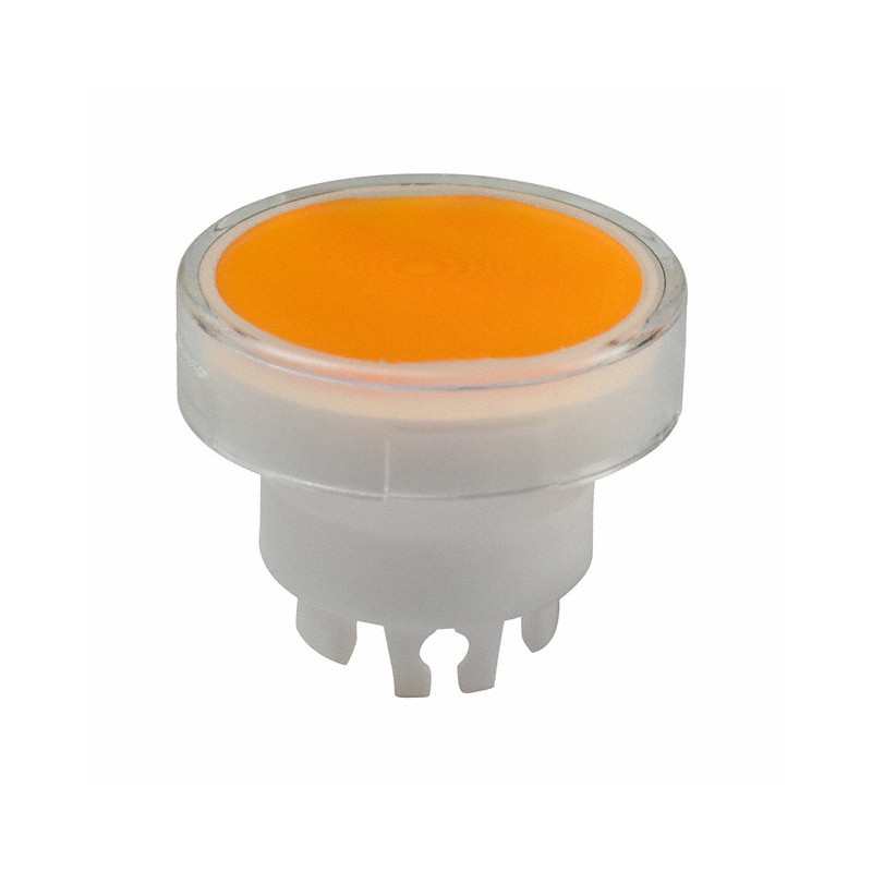 10 pcs : AT3005JD - CAP PUSHBUTTON ROUND CLR/AMBER