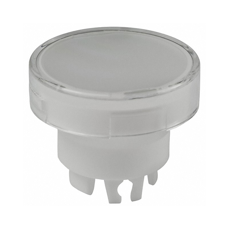 10 pcs : AT3015JB - CAP PUSHBUTTON ROUND CLEAR/WHITE