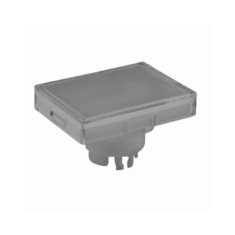 10 pcs : AT3016JB - CAP PUSHBUTTON RECT CLEAR/WHITE