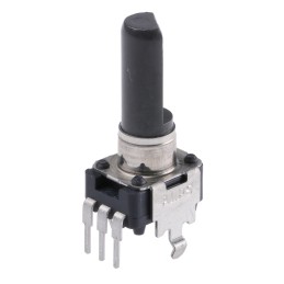 1 pcs - Alps Alpine 10kΩ Rotary Potentiometer 1-Gang Through Hole, RK09D1130C2P