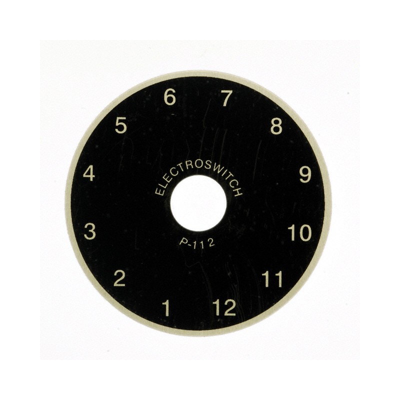 10 pcs : P112 - DIAL PLATE 1-12 DIGIT 1.87' DIA