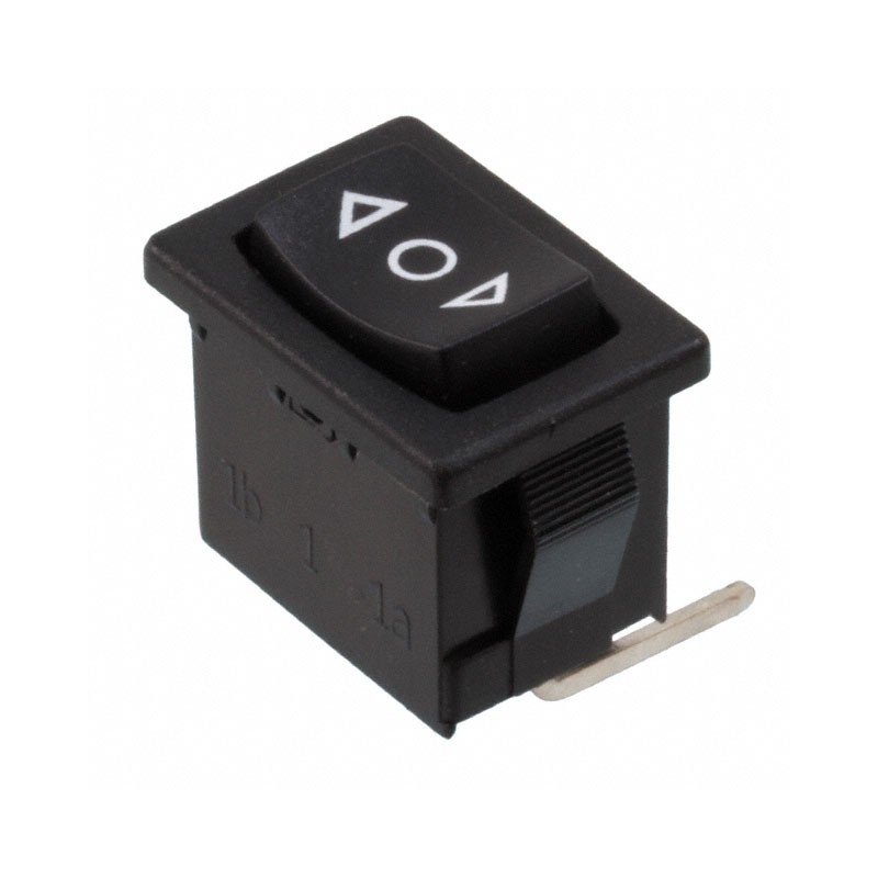 10 pcs : R1966DBLKBLKHR - SWITCH ROCKER SPDT 15A 125V