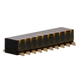 10 pcs : EDSP10SGRNSTU04 - SWITCH PIANO DIP SPST 0.025A 24V