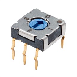 10 pcs : RDS-4S-7229-A-CR - SWITCH ROTARY DIP BCD 0.1A 50V