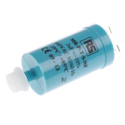 1 pcs - RS PRO Polypropylene Film Capacitor, 440V ac, ±10%, 2μF, Screw Mount