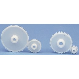 1 pcs - RS PRO POM 35 Teeth Spur Gear, 0.5 Module, 5mm Bore Diam, 17.5mm Pitch Diam, 10mm Hub Diam