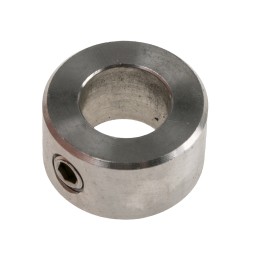 1 pcs - RS PRO Shaft Collar One Piece Set Screw, Bore 12mm, OD 22mm, W 12mm, Stainless Steel
