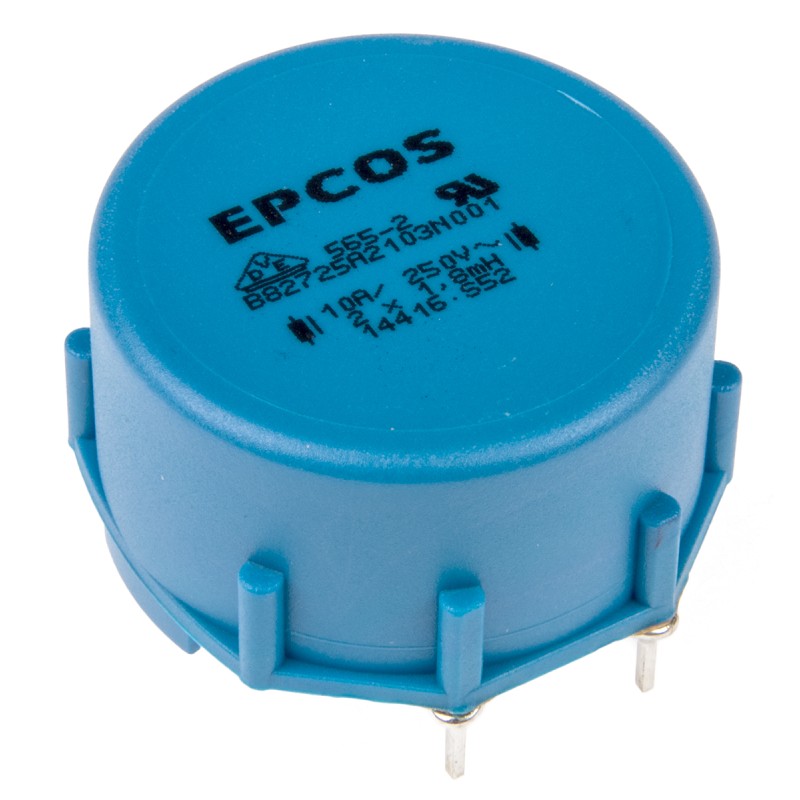1 pcs - EPCOS 1.8 mH ±30% Ferrite Current Compensated Choke, 10A Idc, 14mΩ Rdc, B82721A