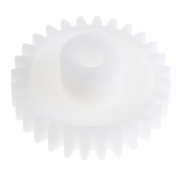 1 pcs - RS PRO POM 28 Teeth Spur Gear, 1 Module, 5mm Bore Diam, 28mm Pitch Diam, 11.7mm Hub Diam