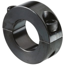 1 pcs - Huco Shaft Collar Two Piece Clamp Screw, Bore 25mm, OD 45mm, W 15mm, Steel