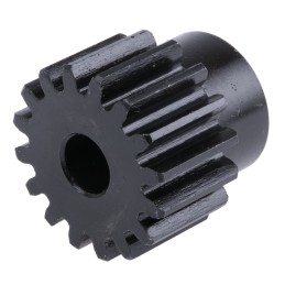 1 pcs - RS PRO Steel 16 Teeth Spur Gear, 1.5 Module, 8mm Bore Diam, 24mm Pitch Diam, 20mm Hub Diam