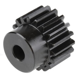 1 pcs - RS PRO Steel 18 Teeth Spur Gear, 1.5 Module, 8mm Bore Diam, 27mm Pitch Diam, 22mm Hub Diam