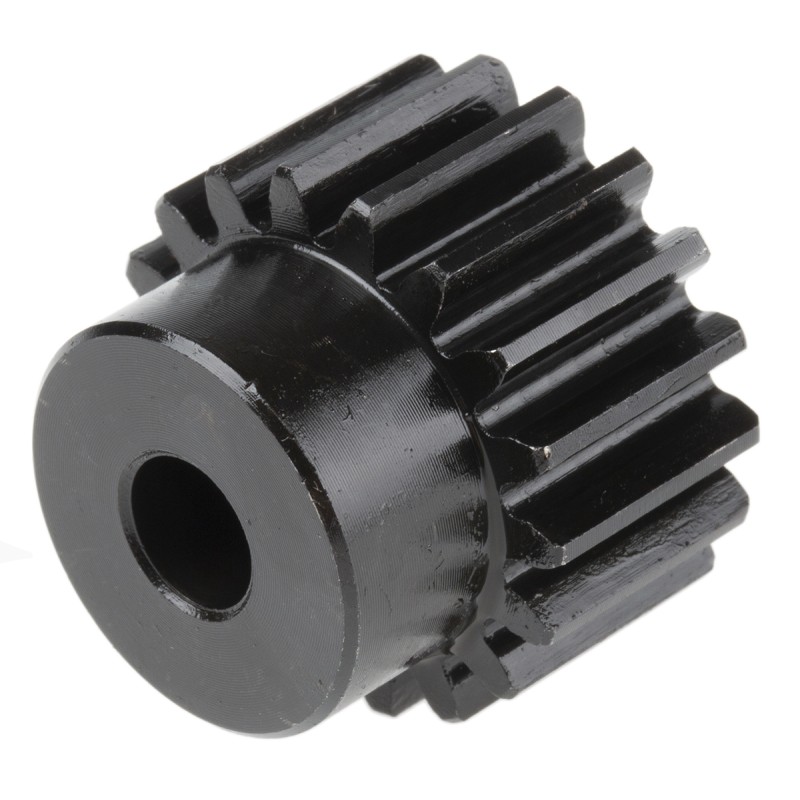 1 pcs - RS PRO Steel 18 Teeth Spur Gear, 1.5 Module, 8mm Bore Diam, 27mm Pitch Diam, 22mm Hub Diam