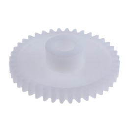 1 pcs - RS PRO POM 40 Teeth Spur Gear, 0.8 Module, 6mm Bore Diam, 32mm Pitch Diam, 12mm Hub Diam