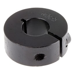 1 pcs - Huco Shaft Collar One Piece Clamp Screw, Bore 12mm, OD 28mm, W 11mm, Steel