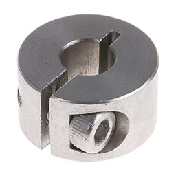 1 pcs - Huco Shaft Collar One Piece Clamp Screw, Bore 6mm, OD 16mm, W 9mm, Stainless Steel