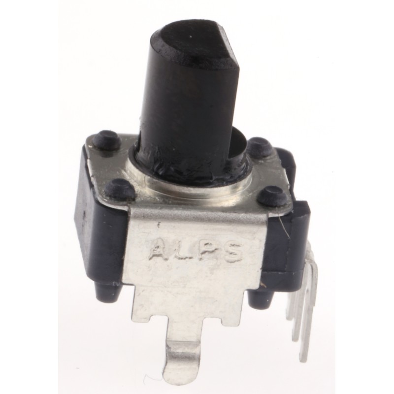 1 pcs - Alps Alpine 10kΩ Rotary Potentiometer 1-Gang Through Hole, RK09K113004U