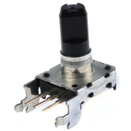 1 pcs - Alps Alpine 24 Pulse Mechanical Rotary Encoder Flat Shaft (Not Indexed), Through Hole