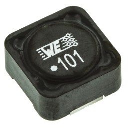 1 pcs - Wurth, WE-PD, 1260 Shielded Wire-wound SMD Inductor with a Ferrite Core, 100 μH ±20% Wire-Wound 1.53A Idc