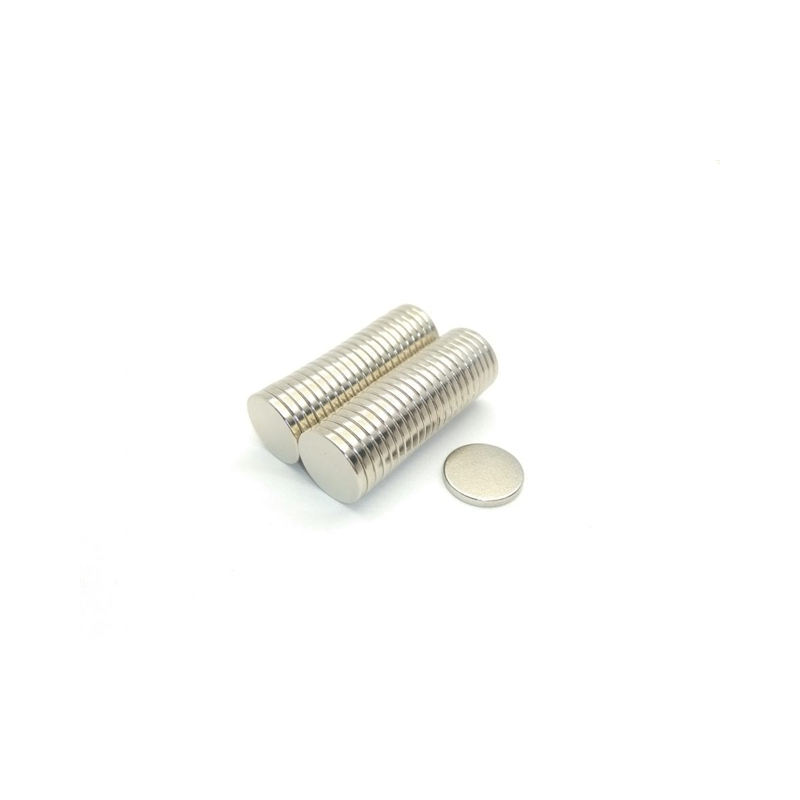 10 pcs : 8010 - MAGNET 0.500'D X 0.063'THICK CYL