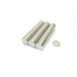 10 pcs : 9157 - MAGNET 0.375'D X 0.063'THICK CYL