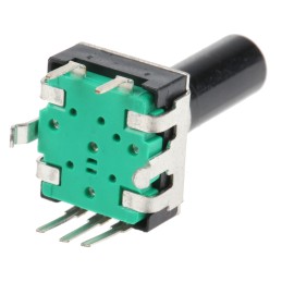 1 pcs - Bourns 24 Pulse Incremental Mechanical Rotary Encoder with a 6 mm Flat Shaft, Through Hole