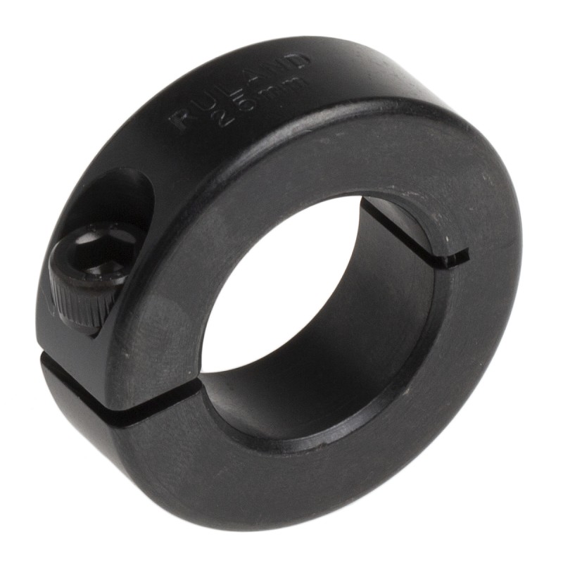 1 pcs - Ruland Shaft Collar One Piece Clamp Screw, Bore 25mm, OD 45mm, W 15mm, Carbon Steel