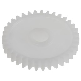 1 pcs - RS PRO POM 35 Teeth Spur Gear, 0.8 Module, 6mm Bore Diam, 28mm Pitch Diam, 12mm Hub Diam