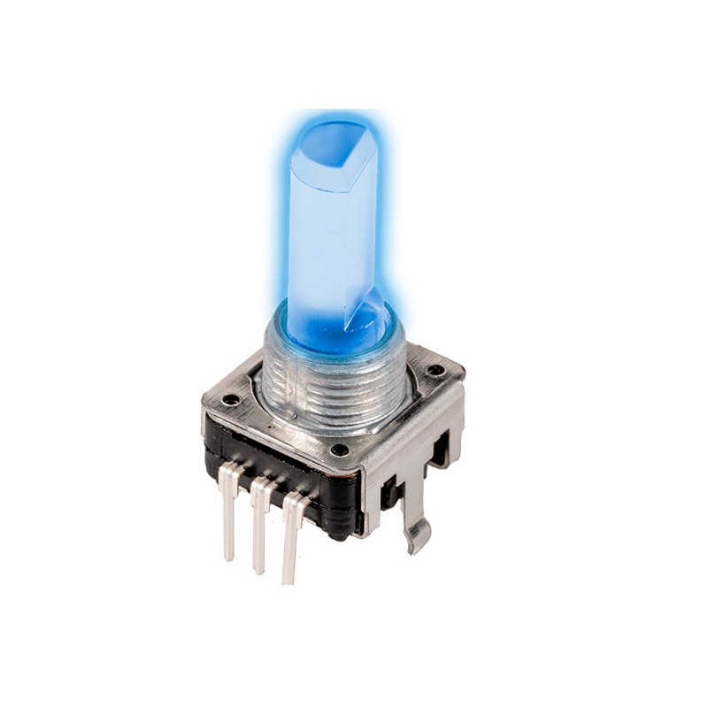 10 pcs : 12CE1H25F12224 - ROT ENCODER MECH 12PPR BLUE LED