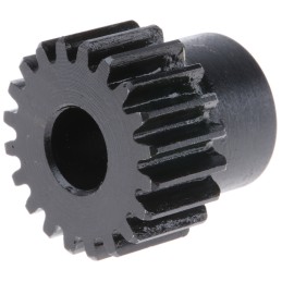 1 pcs - RS PRO Steel 20 Teeth Spur Gear, 1 Module, 8mm Bore Diam, 20mm Pitch Diam, 16mm Hub Diam
