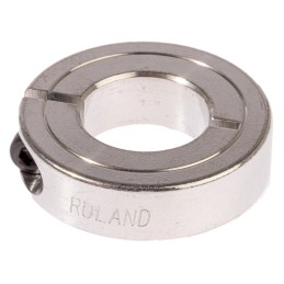 1 pcs - Ruland Shaft Collar One Piece Clamp Screw, Bore 15mm, OD 30mm, W 8mm, Aluminium